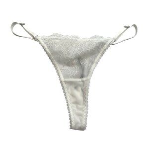 Kat The Label Delilah Lace Thong in White